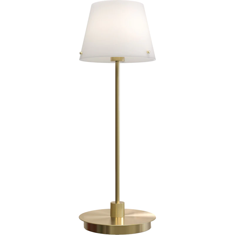 Gil Il Grande Table Lamp, Satin Brass from Herstal | RoyalDesign