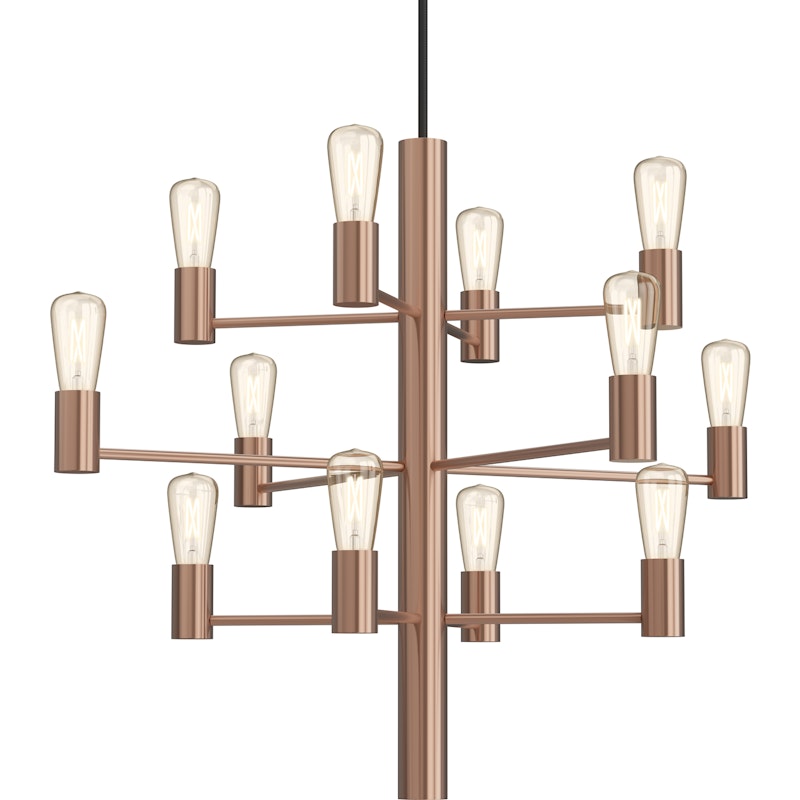 Manola 12 Chandelier Dimmable LED, Rose