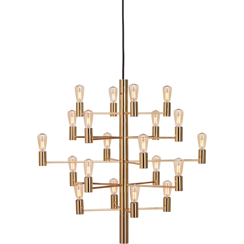 Manola 20 Chandelier Dimmable LED, Satin Brass
