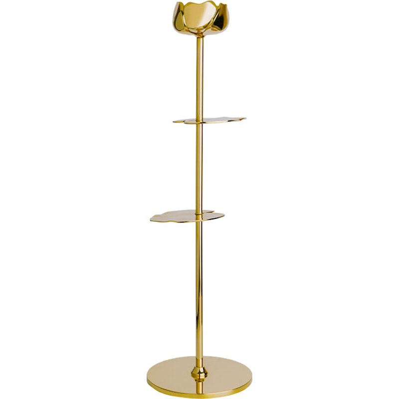 Ninfea Alta Candlestick Gold, 35 cm