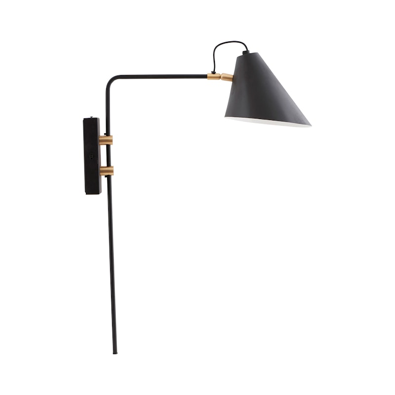 Club Wall Lamp, Black