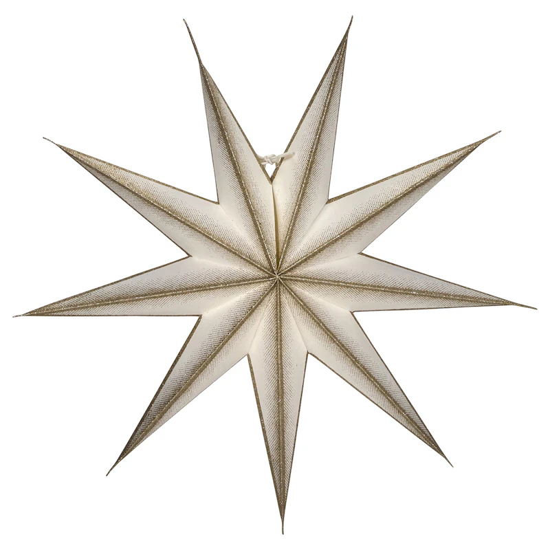 D9 Point Star Ø45cm, Off-white/Champagne