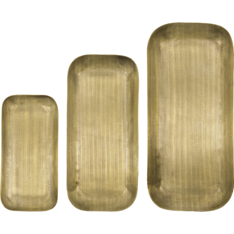 HDPlato Tray Golden 3-pack