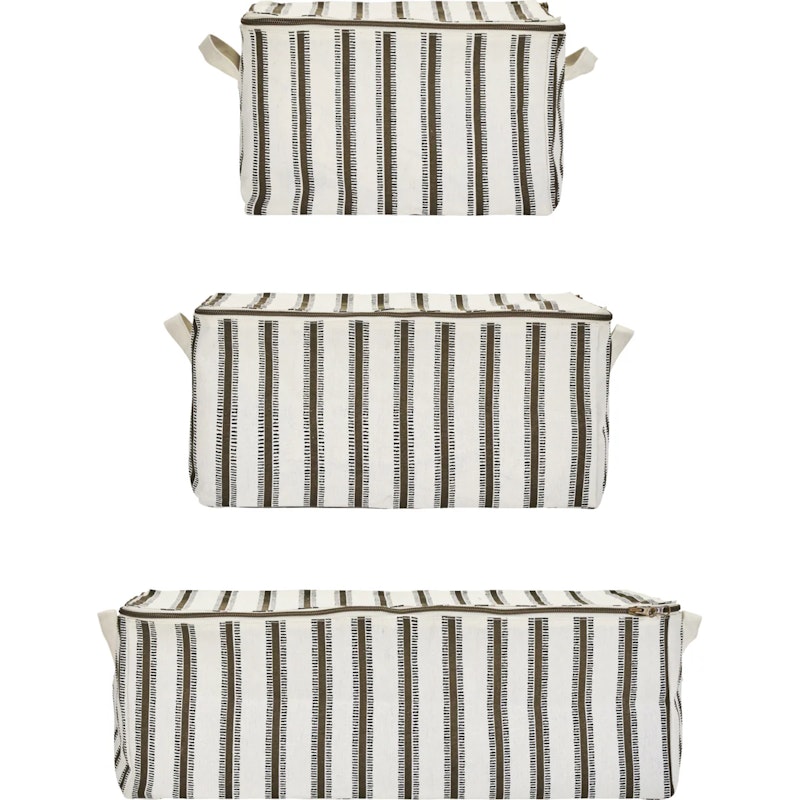 HDVibes Storage Basket Light Brown, 3-pack