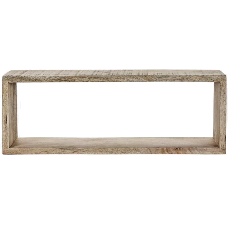 Sate Shelf 13x60 cm, Black, Nature