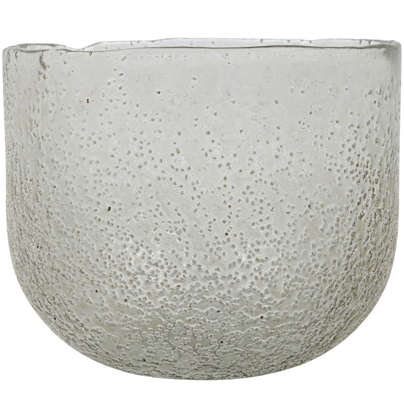 Snow Tealight Holder 17 cm, Clear