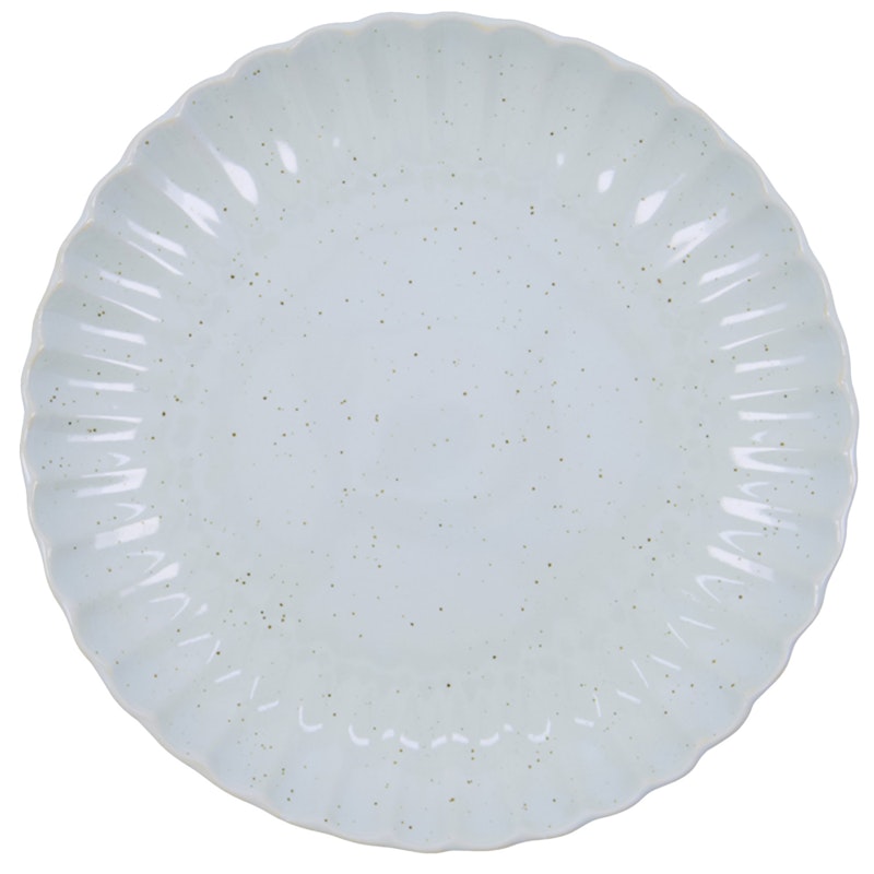 Scallop Plate Ø26 cm, Light Blue
