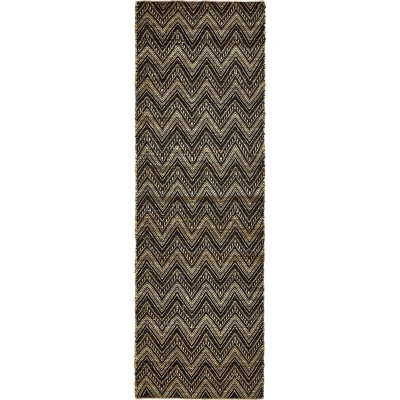 Monta Rug 83x260 cm, Nature/Black