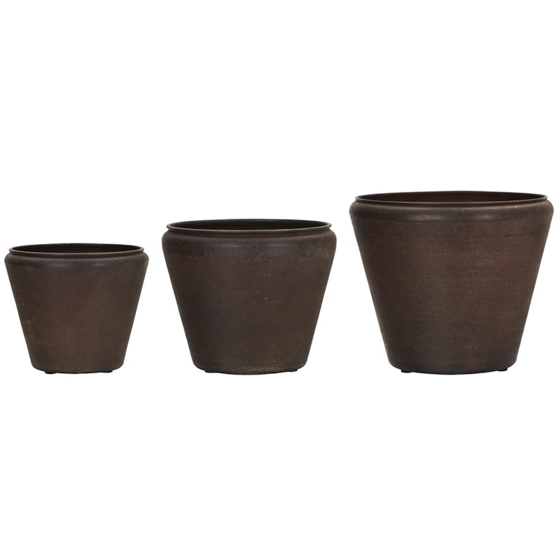 Planterare Funnel, Antik brun Pot Antique Brown