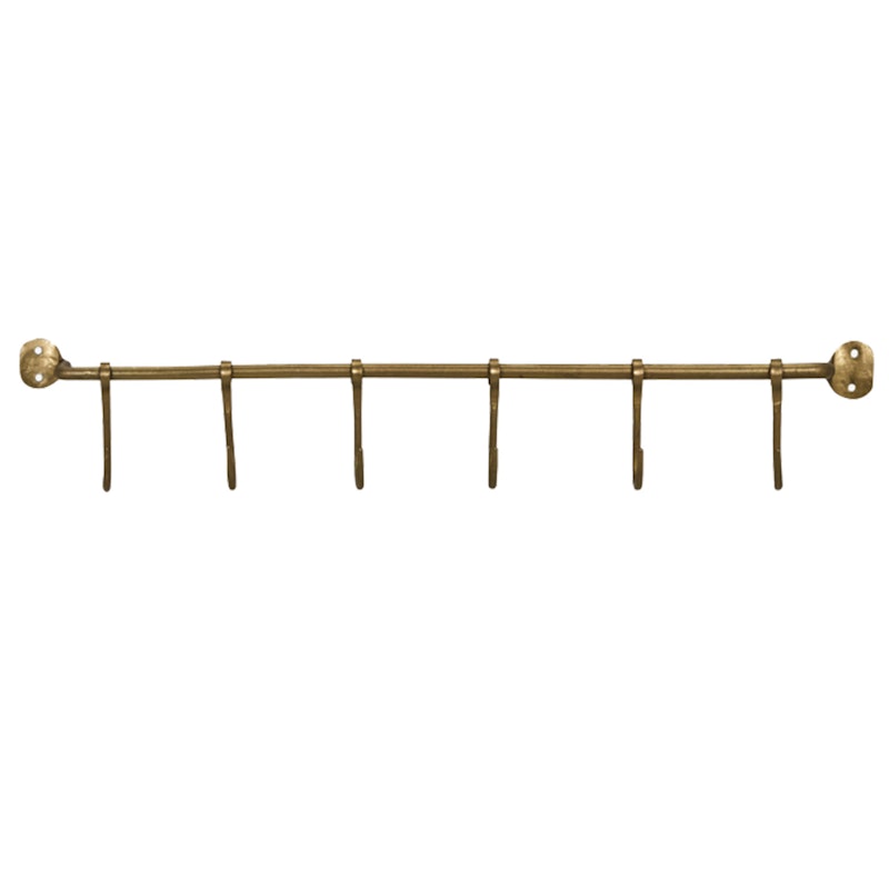Hooks Hook Rail 9x60.5 cm, Brass