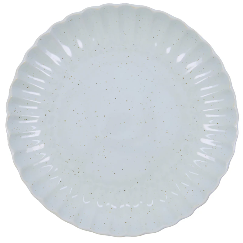Scallop Plate Ø26 cm, Light Blue