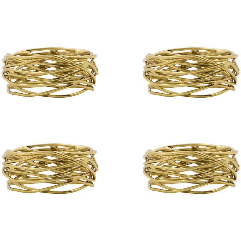 Napkin Ring 4-pack, Golden