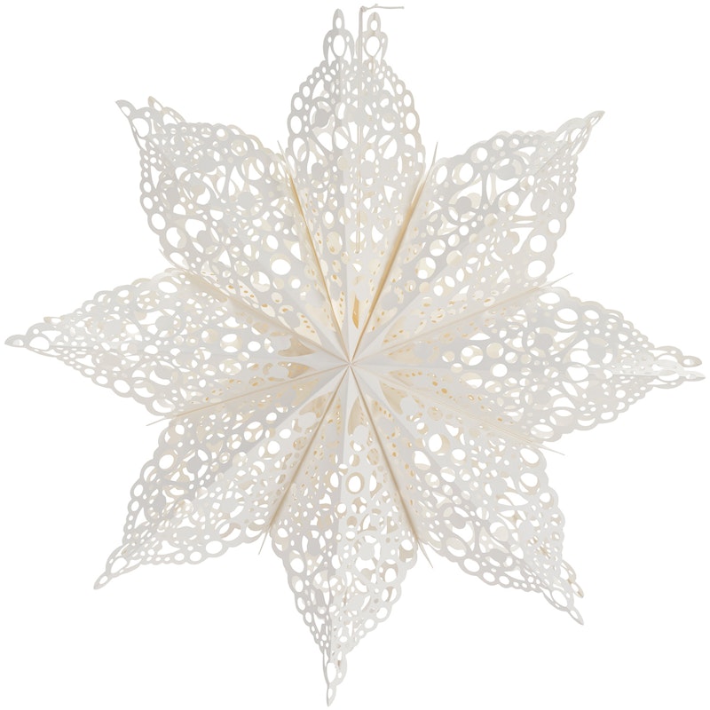 Clip Christmas Star 60 cm, White