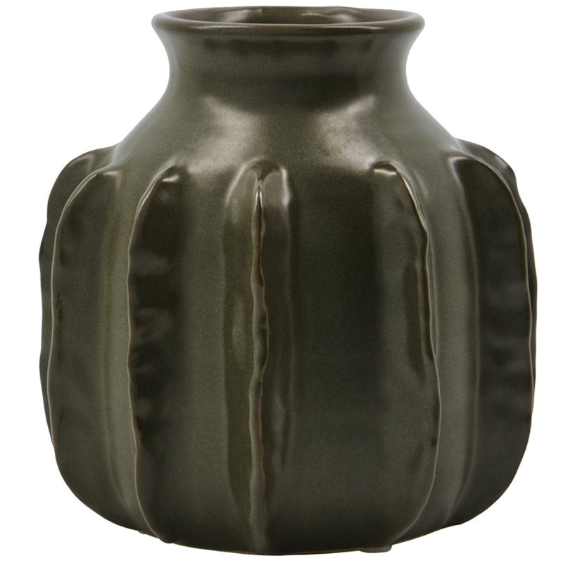 Cactus Vase, Dark Green