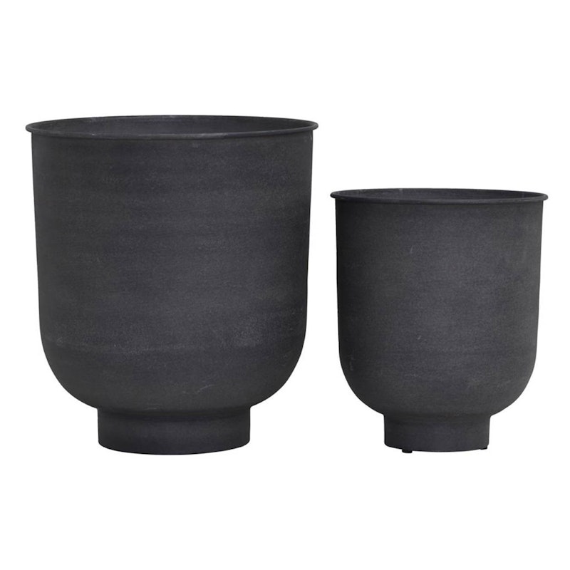 Vig Planter L Set 2pcs, Grey