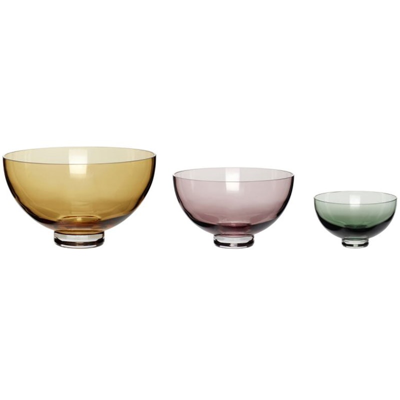 Radiant Round Bowl 3-pack, Beige/Rose Green