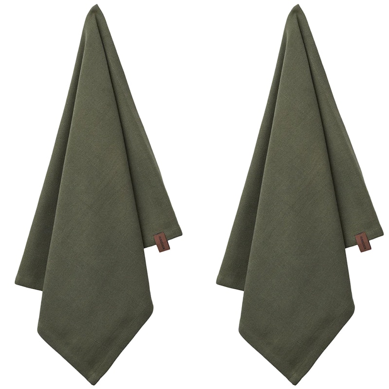 Tea Towel 2-pack, Evergreen