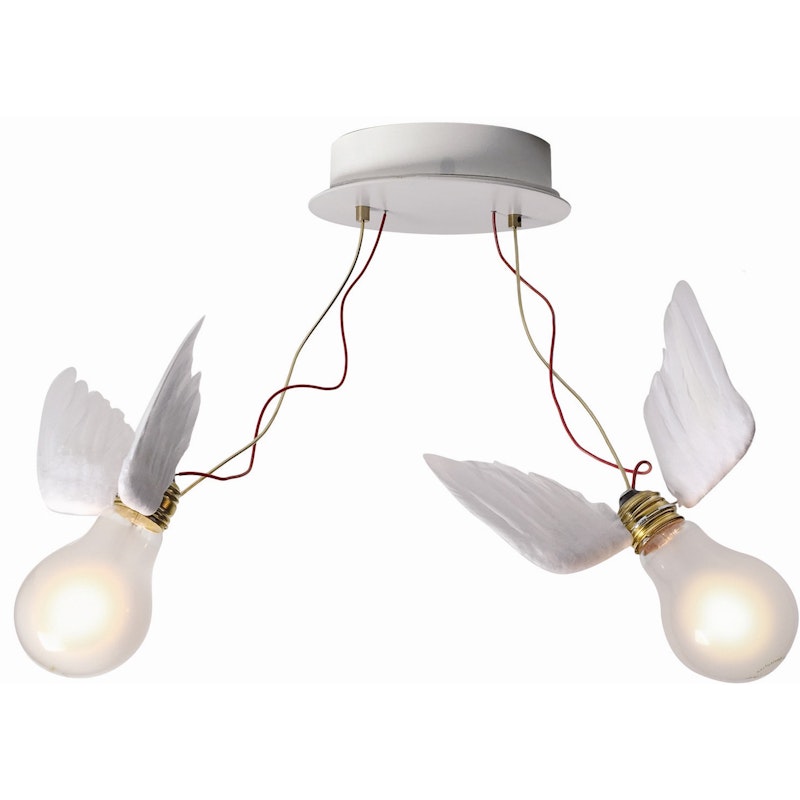 Lucellino Doppio Wall Lamp, White