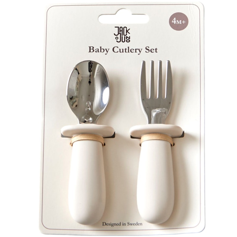 Childrens Cutlery 2-pack, Cream