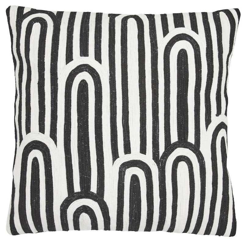 Praise Cushion Cover 50X50 cm, Black/White