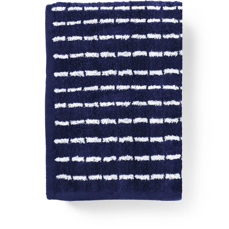Nuance Towel 70x140 cm, Dark Blue/White