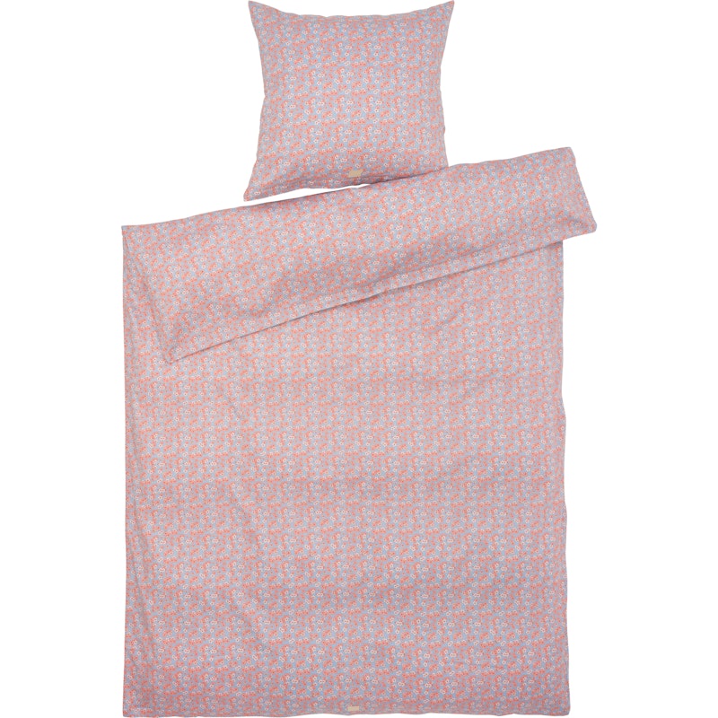 Pleasantly Bed Set 140x200 cm, Light Blue / Rose