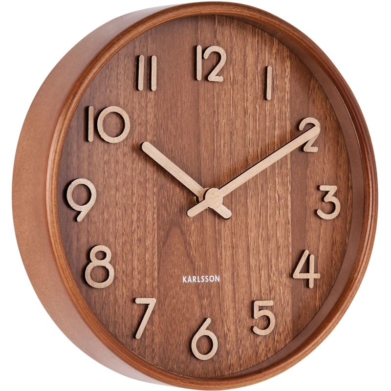 Pure Wall Clock S, Dark Lind