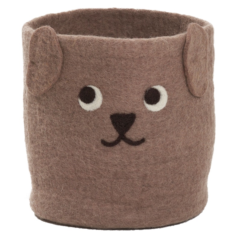 Puppy Basket Brown, Ø20 cm