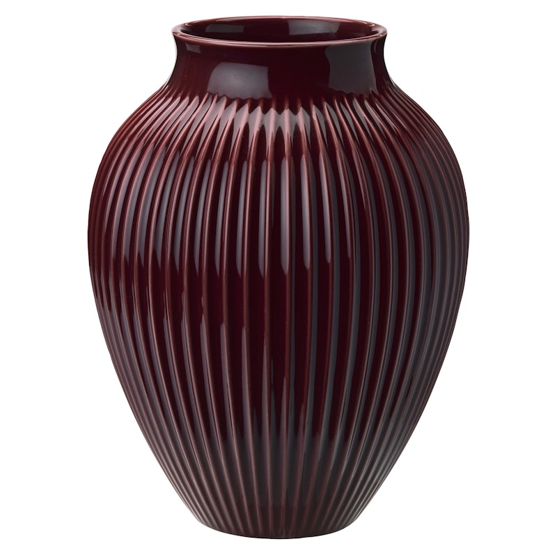 Vase Grooved 27 cm, Ripple Berry