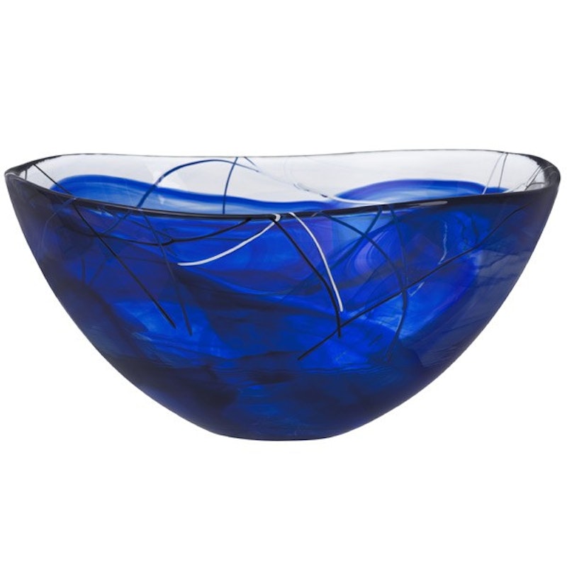 Contrast Bowl 350 mm, Blue