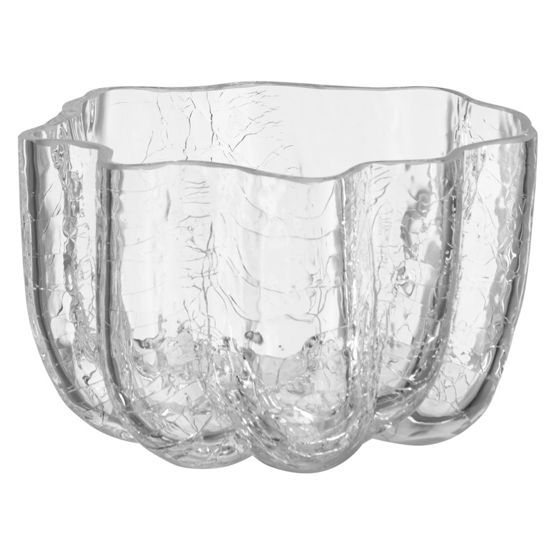 Crackle Candle Holder 58 mm, Clear