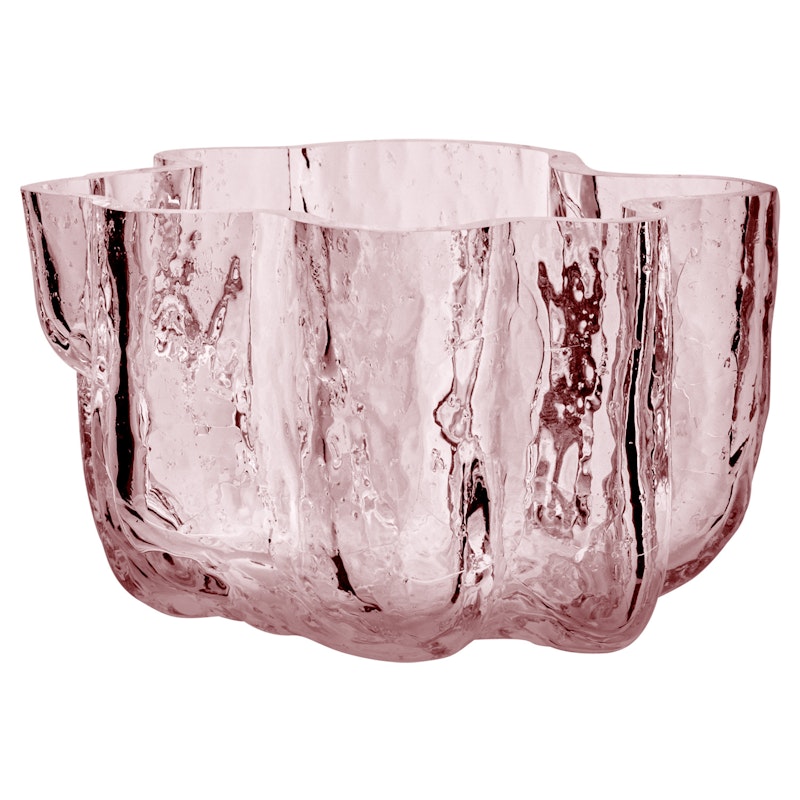 Crackle Candle Holder 58 mm, Pink