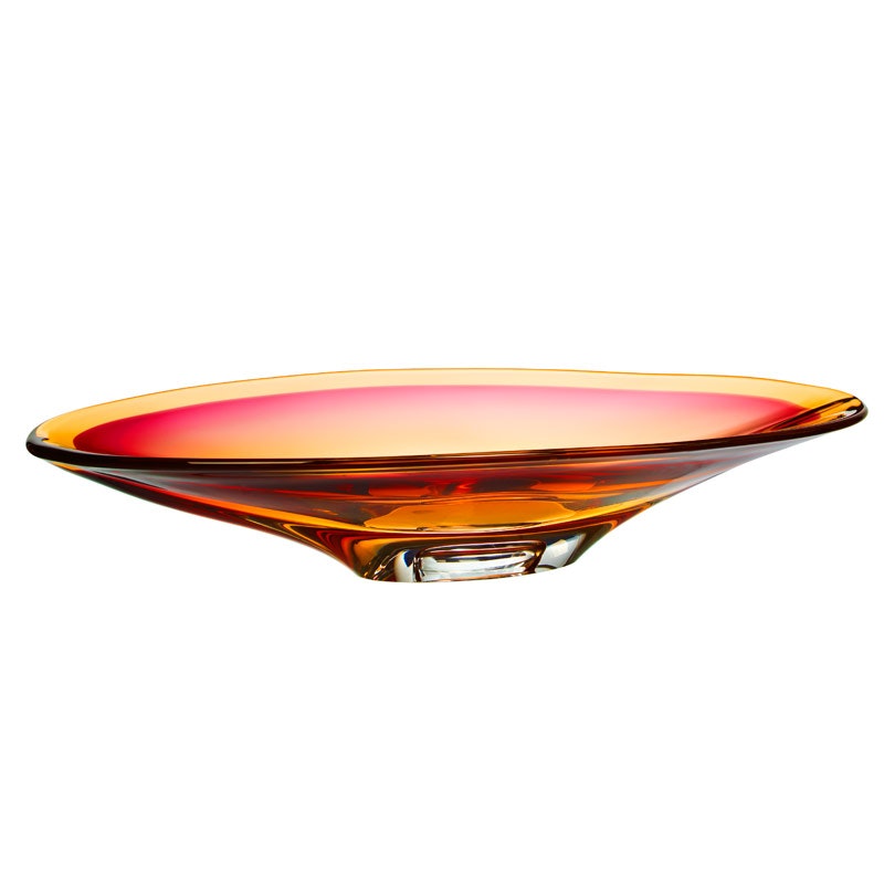 Vision Platter Pink/Amber, 52,5 cm