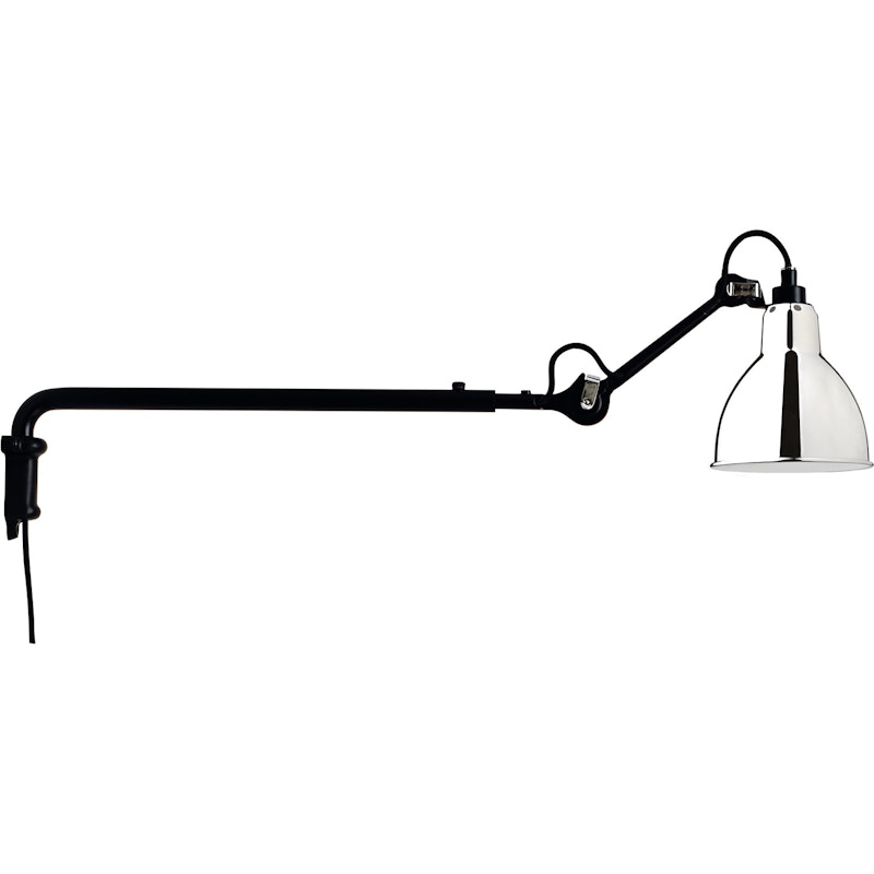 La Lampe Gras N°203 Wall Lamp, Black / Chrome