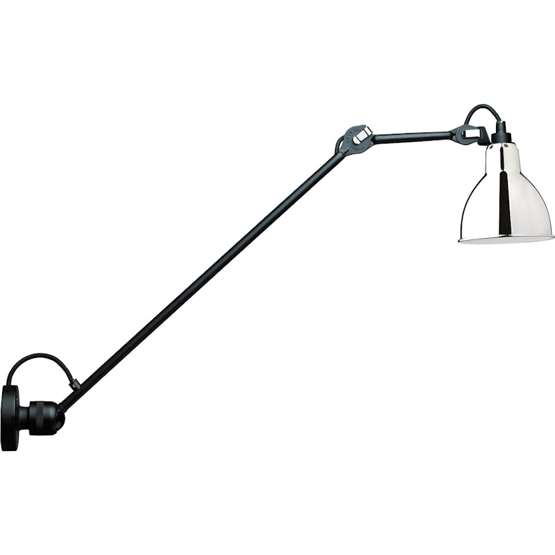 La Lampe Gras N°304 Wall Lamp L60, Black / Chrome