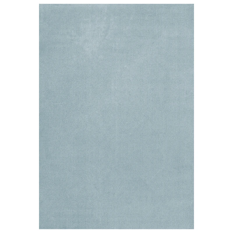 Classic Solid Wool Rug 200x300 cm, Blue Clair