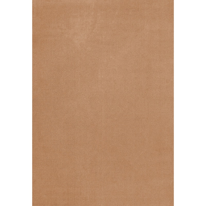 Classic Solid Wool Rug 180x270 cm, Caramel