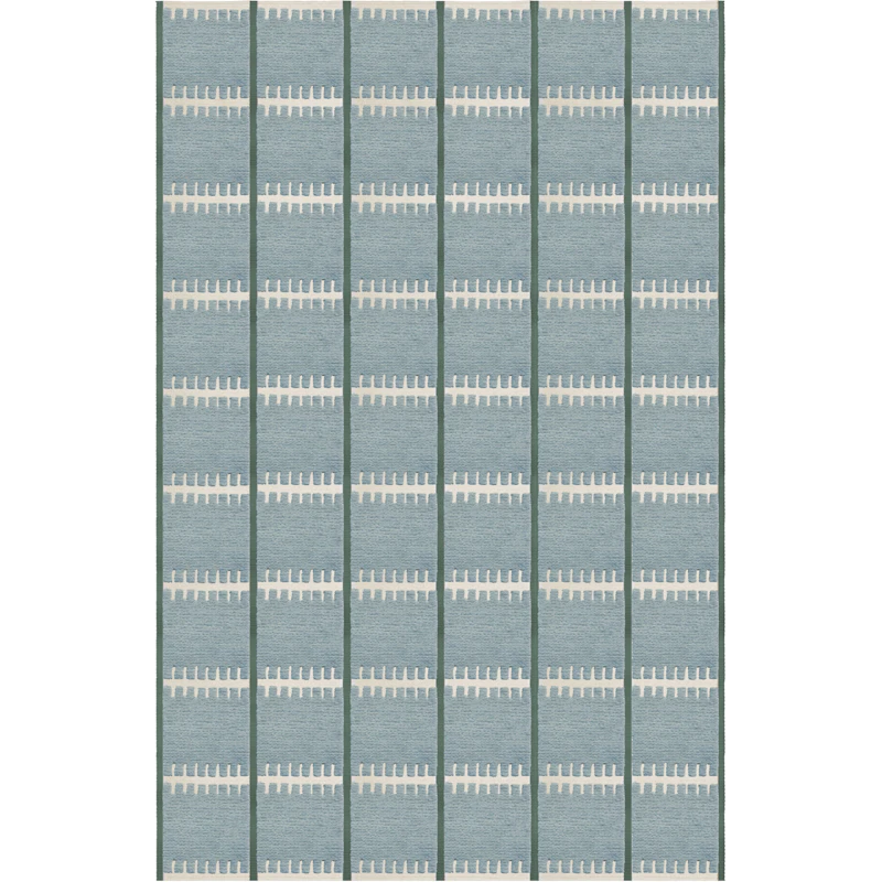 Lilly Wool Rug 200x300 cm, Blue