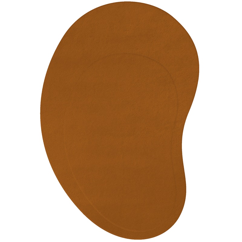 Residue Wool Rug 180x270 cm, Dark Ochre