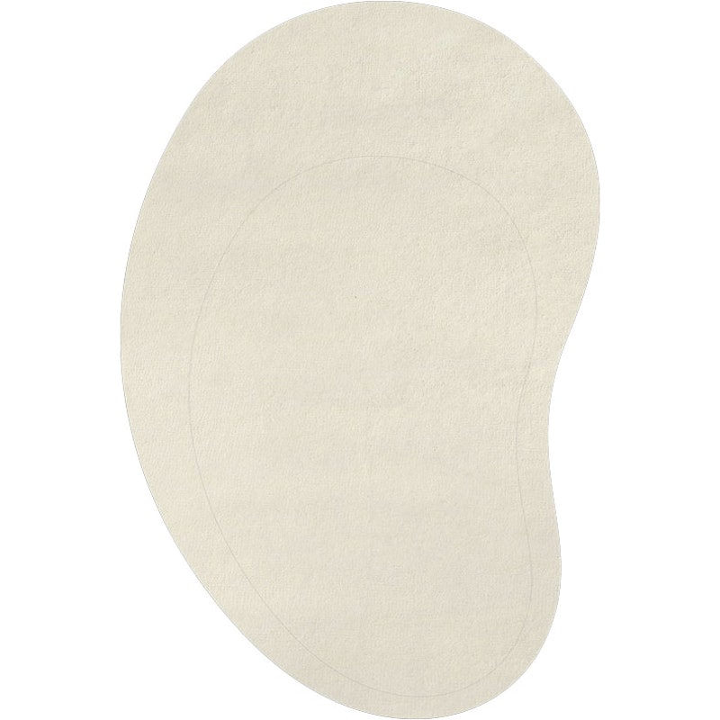 Residue Wool Rug 180x270 cm, Bone White