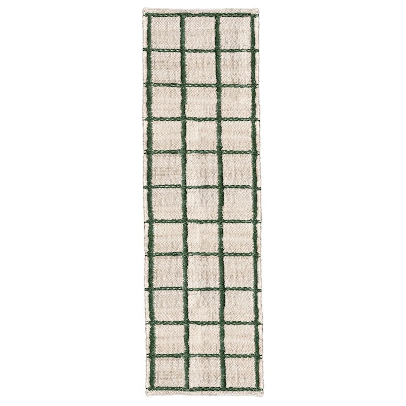 Strata Jute Rug 75x240 cm, Green