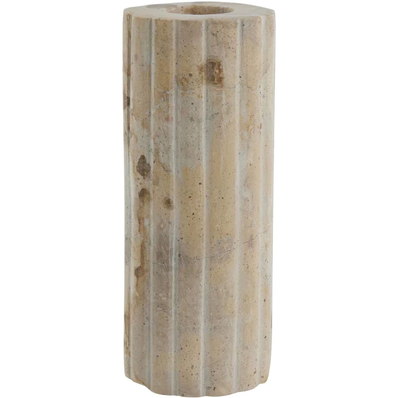 Eliana Candle Holder Marble Linen 12.5 cm