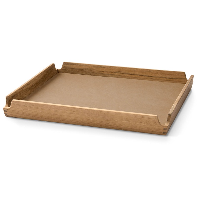 Airy Teak Tray Small, Nougat