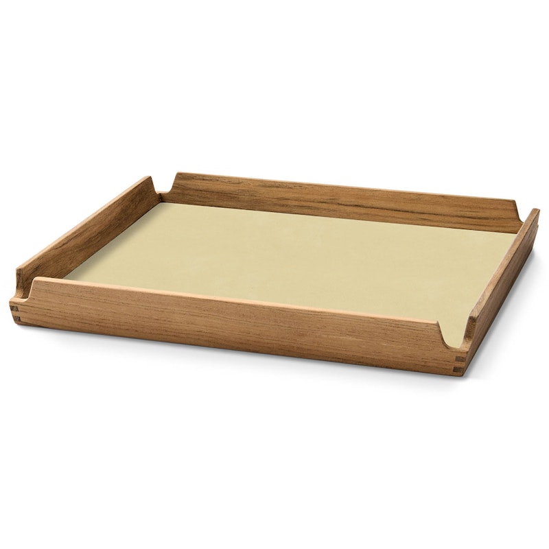 Airy Teak Tray Small, Lemon Sorbet