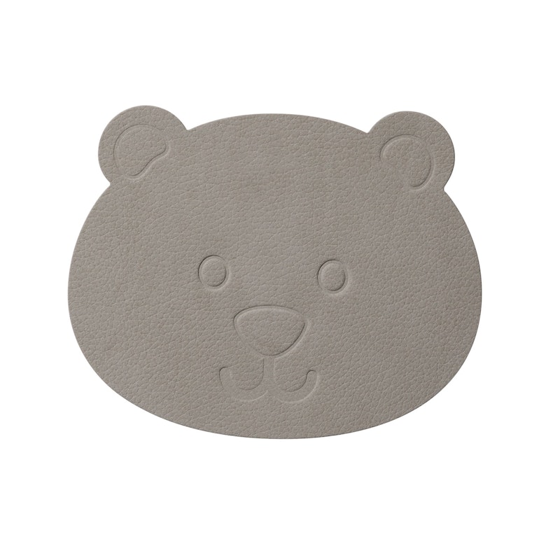 Bear Coaster Ø12 cm, Nupo Light Grey