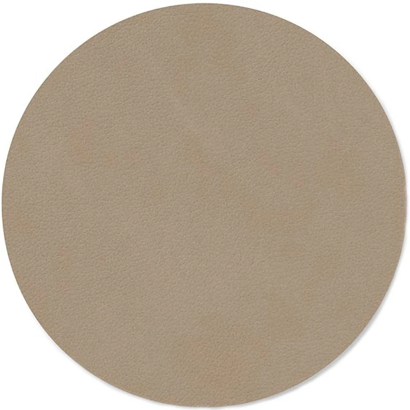 Circle Glass Coaster Nupo 10 cm, Clay Brown