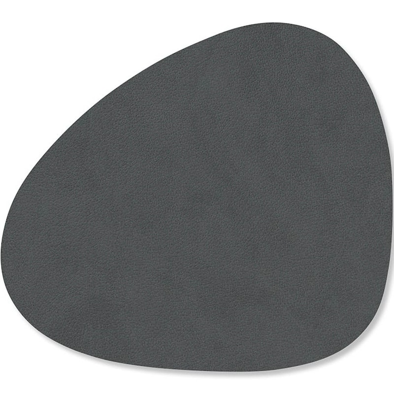 Curve Glass Coaster Nupo 11x13 cm, Anthracite