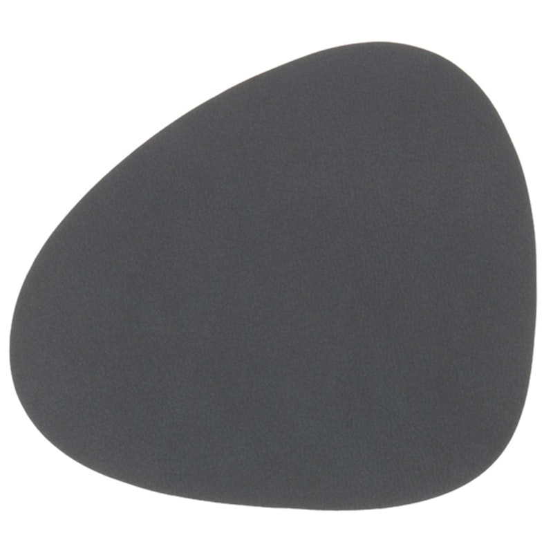 Curve Glass Coaster Nupo 11x13 cm, Anthracite