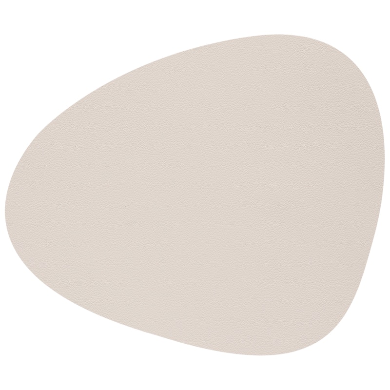 Curve Glass Coaster Nupo 11x13 cm, Soft Nude