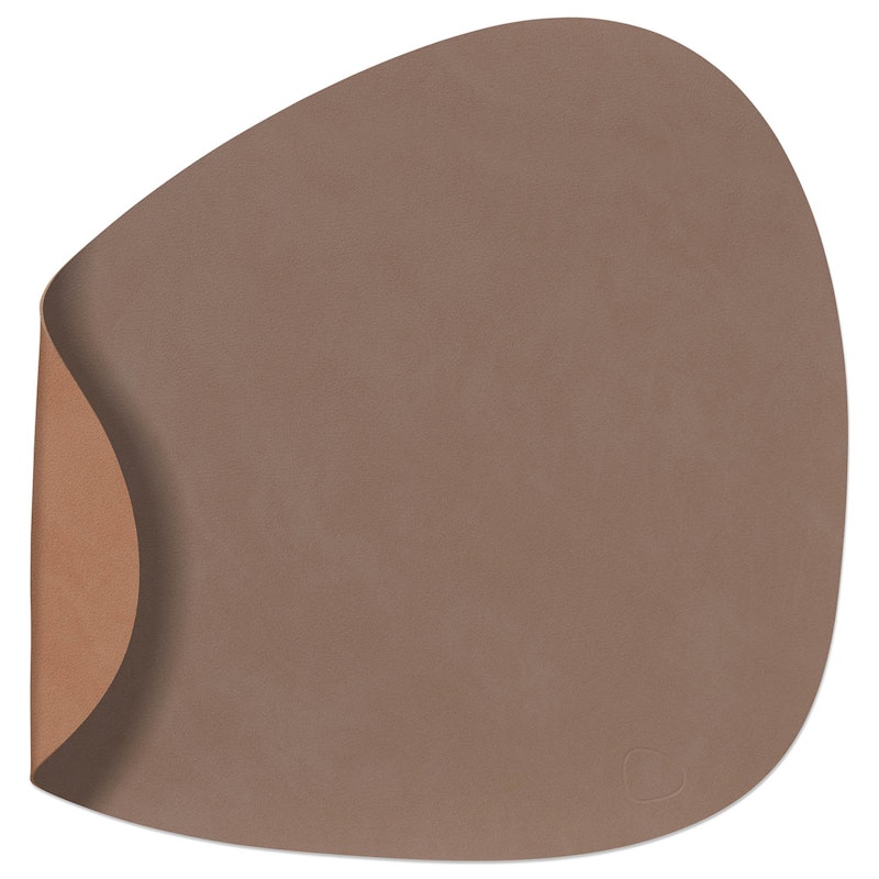 Curve L Reversible Table Mat 37x44 cm, Truffle